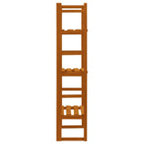 Plant Stand with Trellis Orange 60x30x140 cm Solid Firwood - Side View