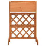 Garden Trellis Planter Orange 45x30x74 cm Solid Firwood