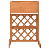 Garden Trellis Planter Orange 45x30x74 cm Solid Firwood - Front View