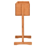 Garden Trellis Planter Orange 45x30x74 cm Solid Firwood