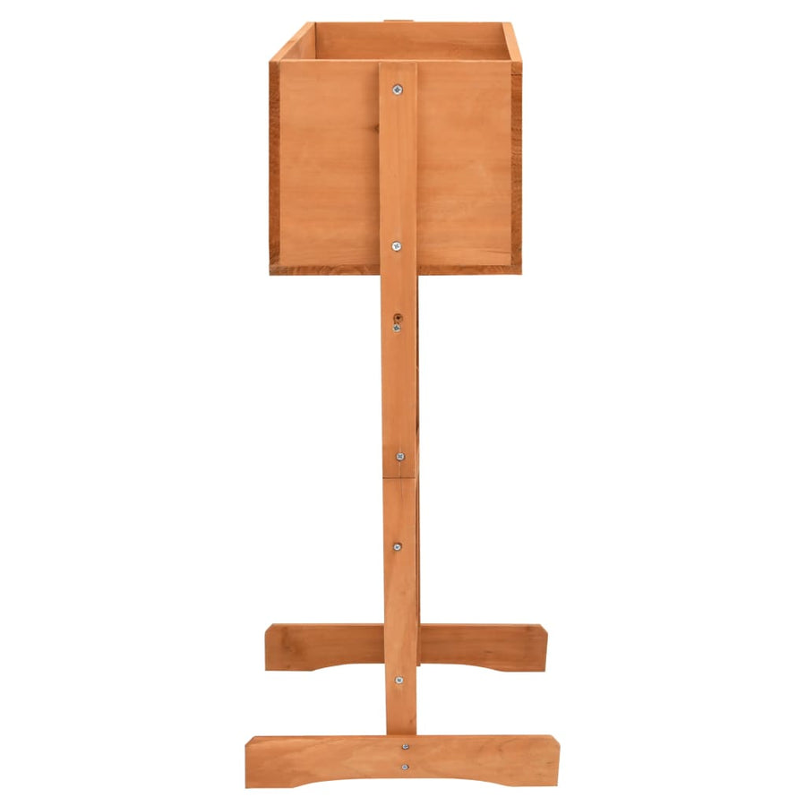 Garden Trellis Planter Orange 45x30x74 cm Solid Firwood