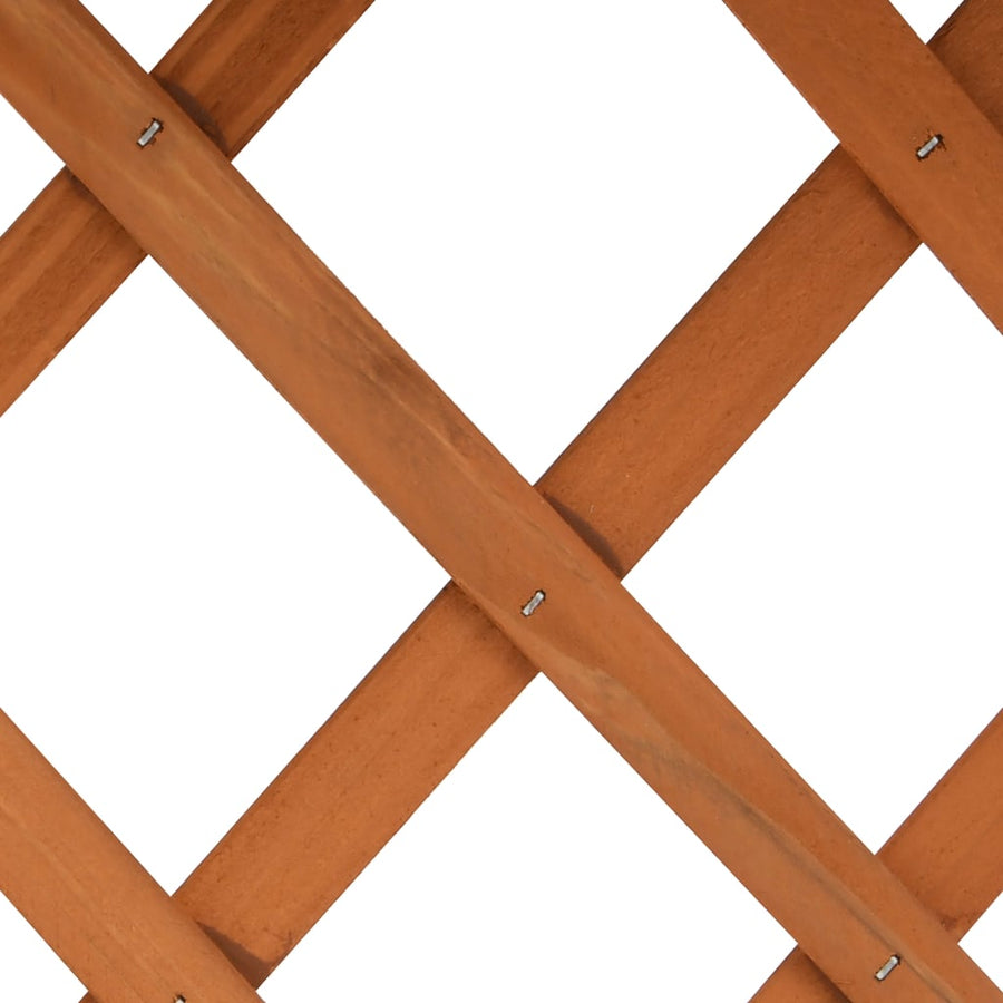 Garden Trellis Planter Orange 45x30x74 cm Solid Firwood