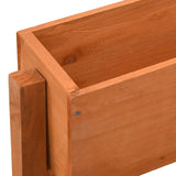 Garden Folding Planter Orange 60x14x75 cm Solid Firwood - Top-Down View