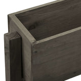Garden Folding Planter Grey 60x14x75 cm Solid Firwood - Top-Down View