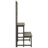 Plant Stand with Trellis Grey 70x42x120 cm Solid Firwood