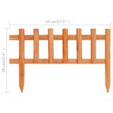 Lawn Edgings 10 pcs Firwood 4.4 m - Rear View