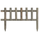 Lawn Edgings 10 pcs Firwood 4.4 m - Front View