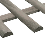 Lawn Edgings 10 pcs Firwood 4.4 m - Top-Down View