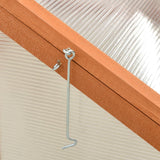 Greenhouse 100x65x40 cm Firwood - Rear View