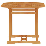 Garden Table 150x90x75 cm Solid Teak Wood - Side View