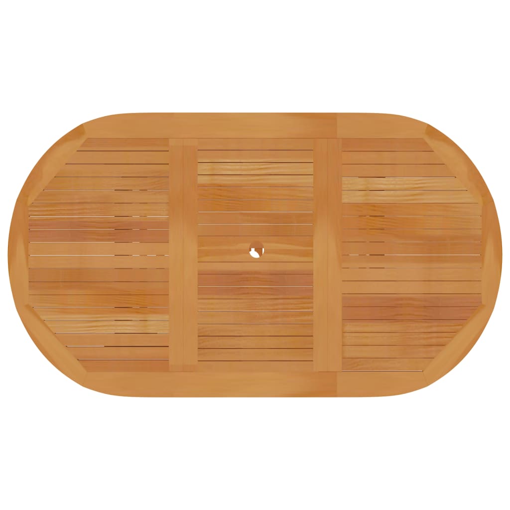 Garden Table 150x90x75 cm Solid Teak Wood