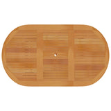 Garden Table 150x90x75 cm Solid Teak Wood - Top-Down View