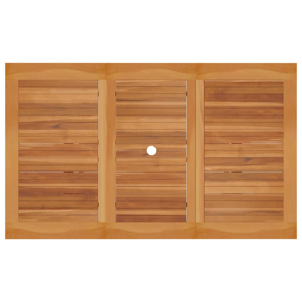 Garden Table 150x90x75 cm Solid Teak Wood