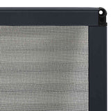 Plisse Insect Screen for Windows Aluminium Anthracite 60x80 cm