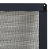 Plisse Insect Screen for Windows Aluminium Anthracite 60x80 cm