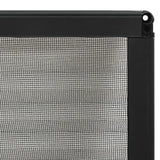 Plisse Insect Screen for Windows Aluminium Anthracite 80x100 cm - Rear View