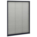 Plisse Insect Screen for Windows Aluminium Anthracite 80x120 cm - Side View