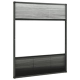 Plisse Insect Screen for Windows Aluminium 80x100 cm with Shade - Top-Down View