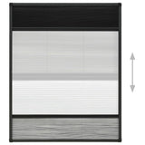 Plisse Insect Screen for Windows Aluminium 80x100 cm with Shade - 45-Degree Angle