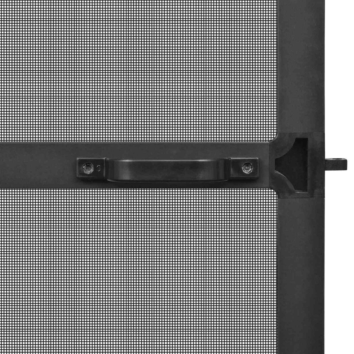 Hinged Insect Screen Manual Anthracite and Black 100 x 215 cm