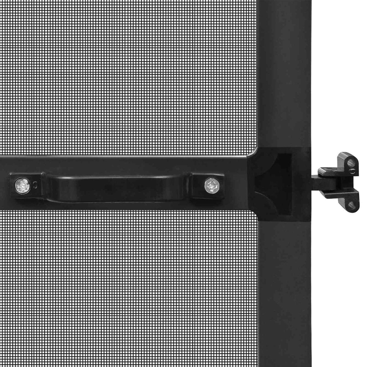 Hinged Insect Screen Manual Anthracite and Black 100 x 215 cm