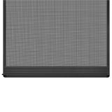 Hinged Insect Screen For Doors Anthracite 100x215 Cm - Side View