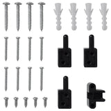 Hinged Insect Screen for Doors Anthracite 100x215 cm - Low Angle