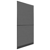 Hinged Insect Screen Manual Anthracite and Black 100 x 215 cm