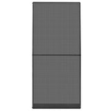 Hinged Insect Screen Manual Anthracite and Black 100 x 215 cm - Front View