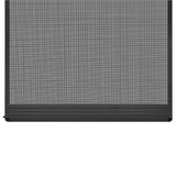 Hinged Insect Screen For Doors Anthracite 120x240 Cm - Side View