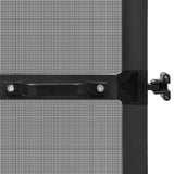 Hinged Insect Screen For Doors Anthracite 120x240 Cm - 45-Degree Angle