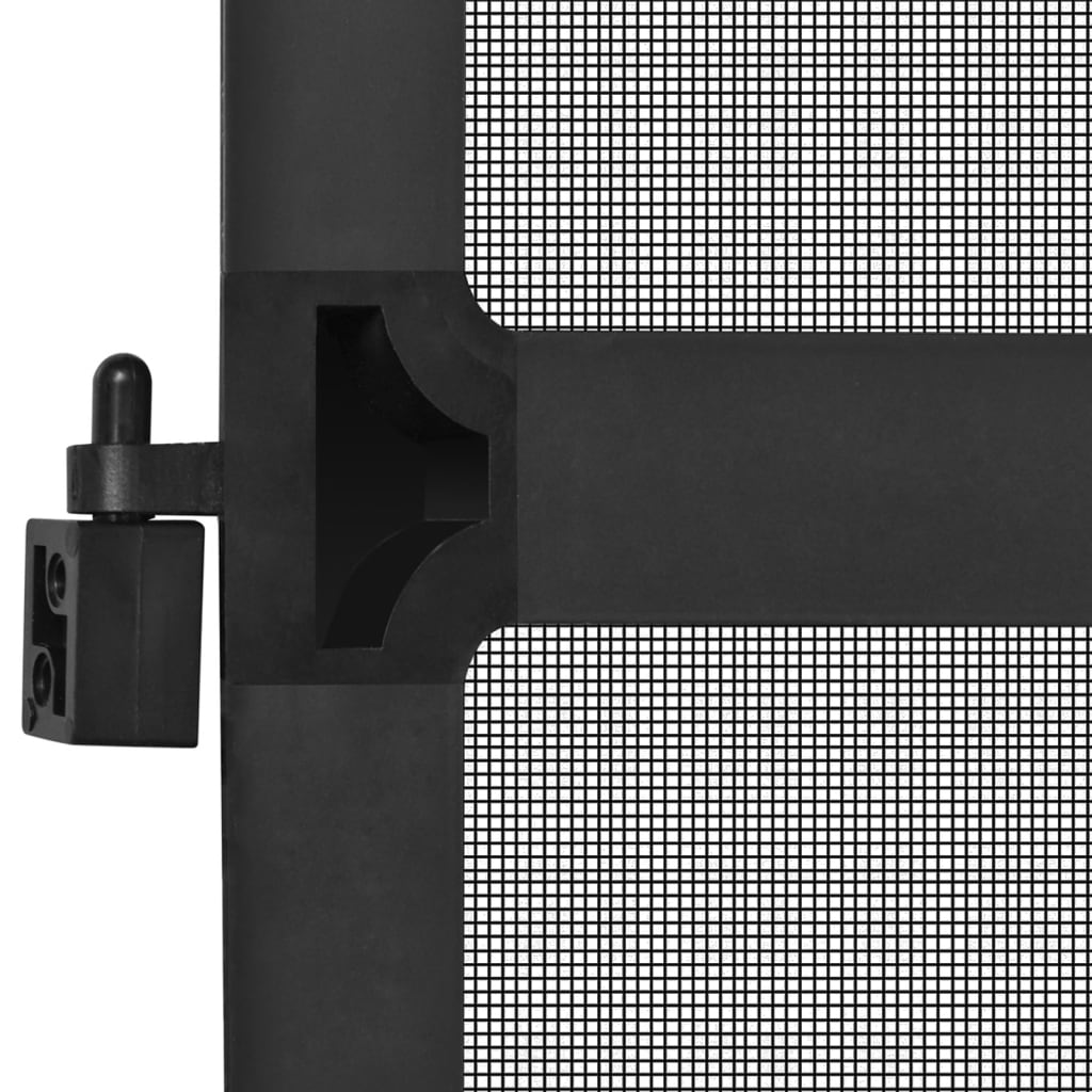 Hinged Insect Screen For Doors Anthracite 120x240 Cm