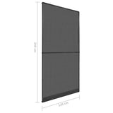Hinged Insect Screen For Doors Anthracite 120x240 Cm - Extra Image