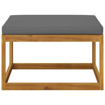 4 Piece Garden Lounge Set with Cushion Solid Acacia Wood