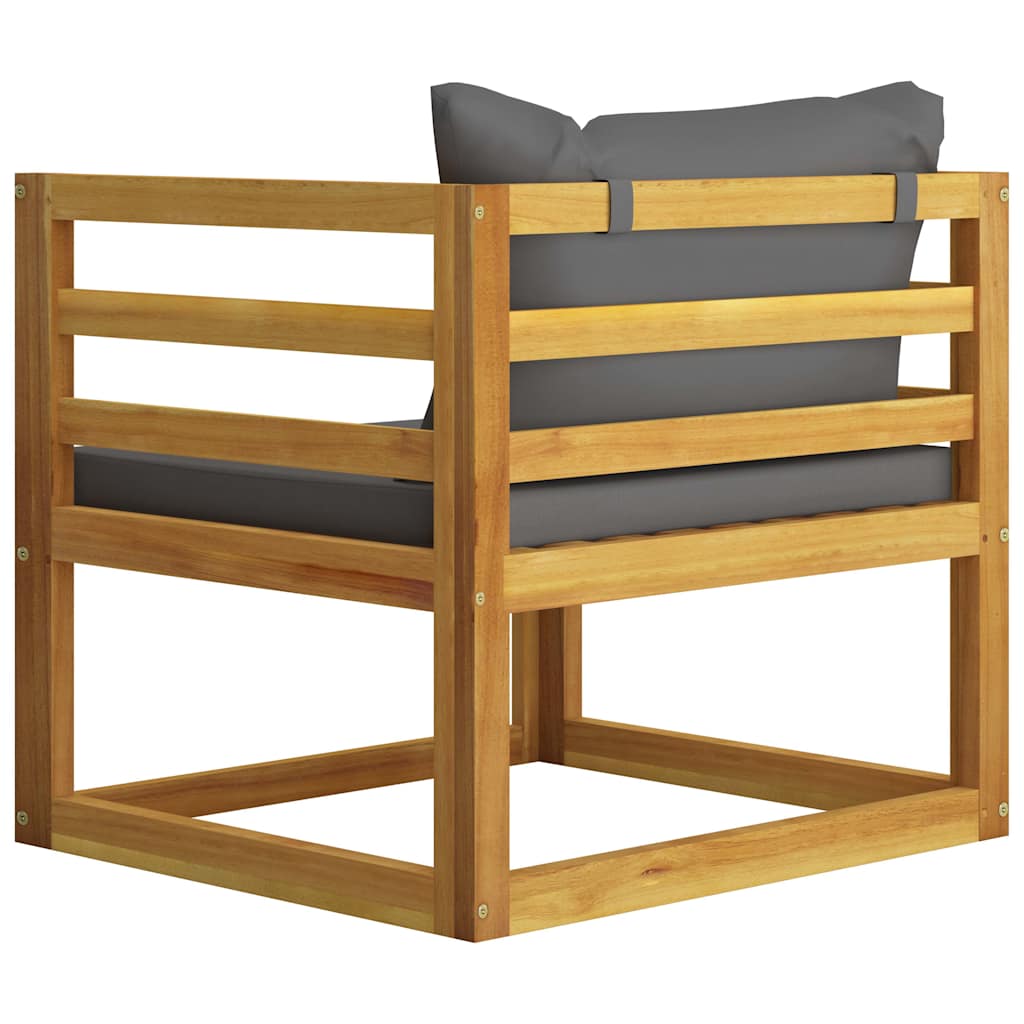 6 Piece Garden Lounge Set with Cushion Solid Acacia Wood