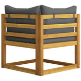 7 Piece Garden Lounge Set with Cushion Solid Acacia Wood