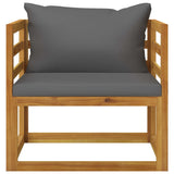 5 Piece Garden Lounge Set with Cushion Solid Acacia Wood - Extra Image