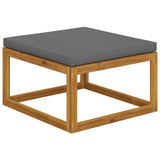 9 Piece Garden Lounge Set with Cushion Solid Acacia Wood - Extra Image