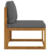 7 Piece Garden Lounge Set with Cushion Solid Acacia Wood