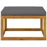 4 Piece Garden Lounge Set with Cushion Solid Acacia Wood