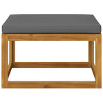 4 Piece Garden Lounge Set with Cushion Solid Acacia Wood