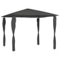 Gazebo with Post Covers 3x3x2,6 m Anthracite 160 g/m²