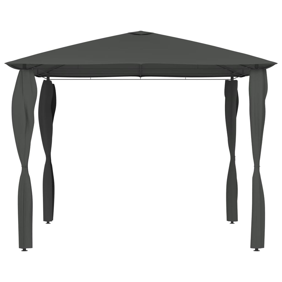 Gazebo with Post Covers 3x3x2,6 m Anthracite 160 g/m²