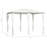 Gazebo with Post Covers 3x4x2.6 m Cream 160 g/m²