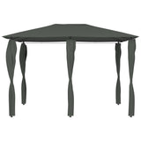 Gazebo with Post Covers 3x4x2.6 m Anthracite 160 g/m² - Front View