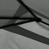 Gazebo 3x4x2.6 m Anthracite 160 g/m² - Side View