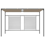 Gazebo with Retractable Roof 3x4x2,3 m Taupe 180 g/m²