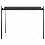 Gazebo with Retractable Roof 300x300x233 cm Anthracite - Front View