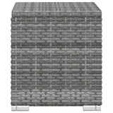 3 Piece Garden Sun Loungers with Tea Table Poly Rattan Grey - Extra Image