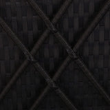3 Piece Garden Sun Loungers with Tea Table Poly Rattan Black - Extra Image